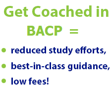 GetCoached in BACP=reduced study efforts, best in class guidance and low fees